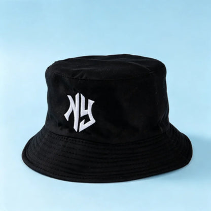 NY Embroidered Bucket Hat For Women Men Classic