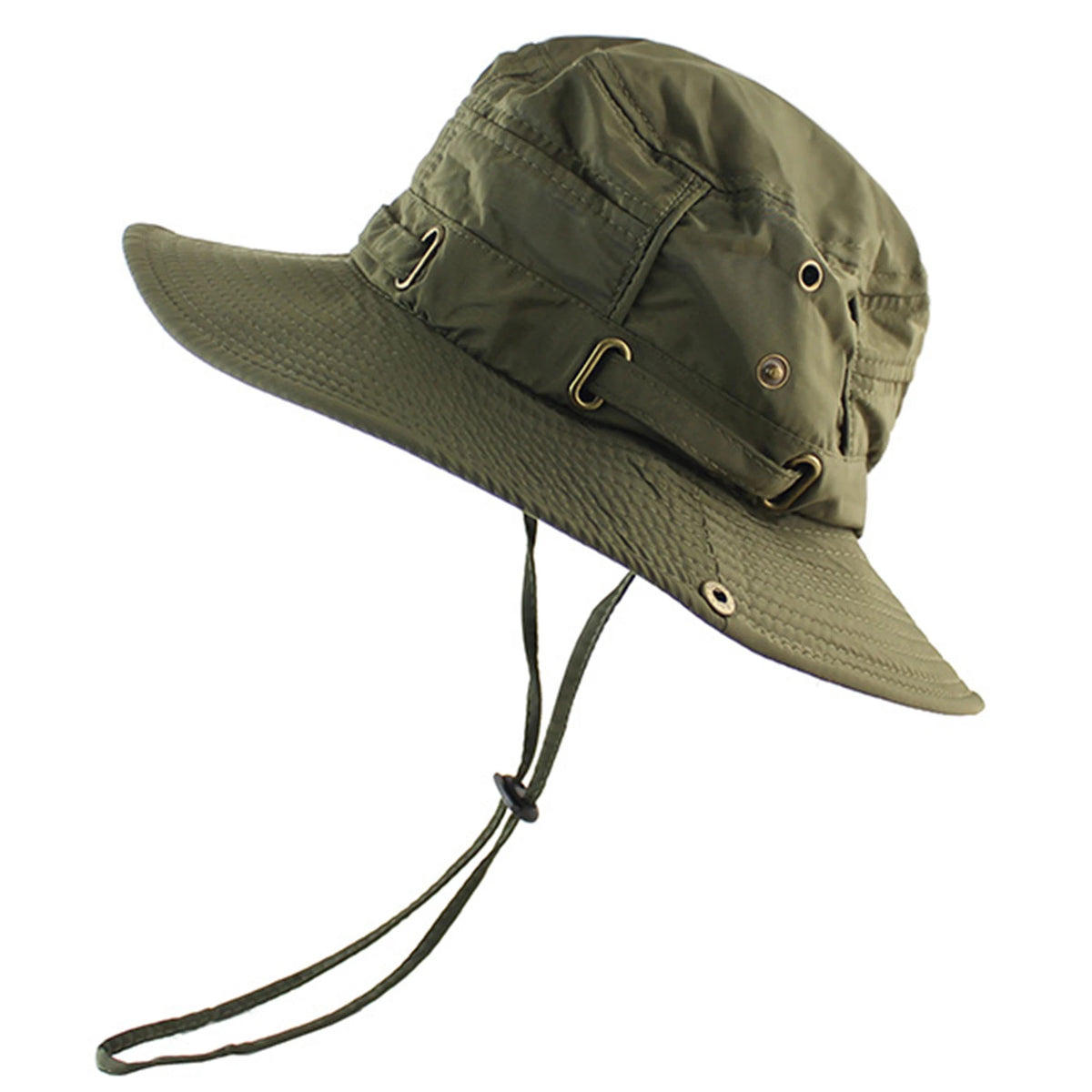 Lightweight Quick-Dry Fishing Bucket Hat With Strap