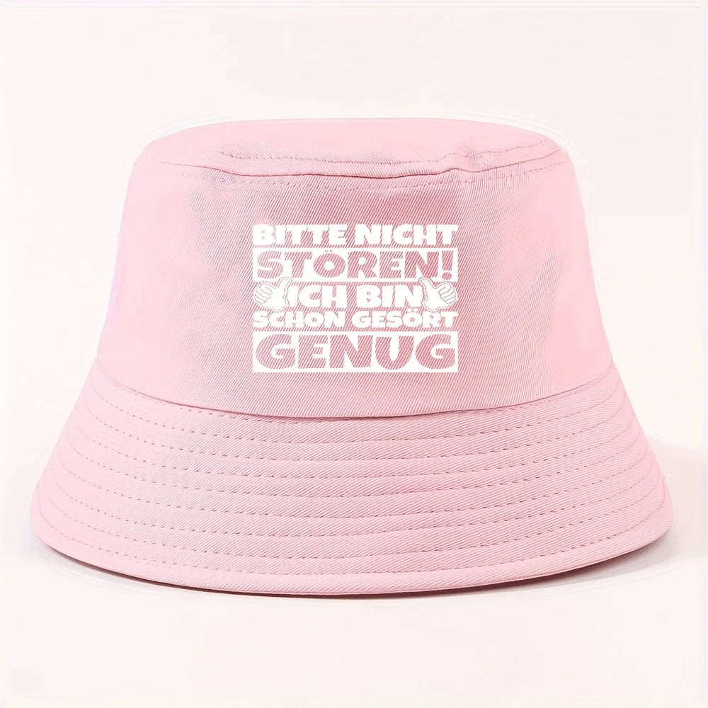 Thumbs Text Bold Packable Bucket Hat
