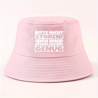 Thumbs Text Bold Packable Bucket Hat