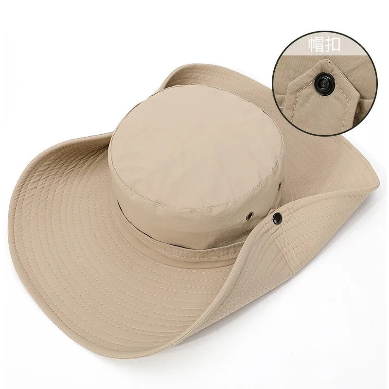 Breathable Mesh Anti-UV Outdoor Fishing Bucket Hat