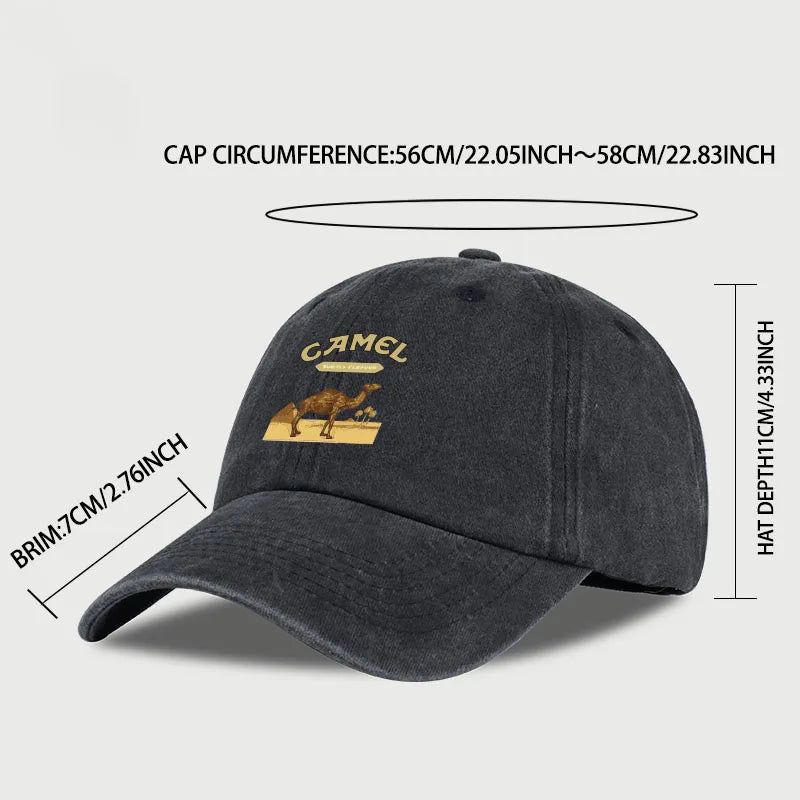 Camel Print Classic Vintage Baseball Cap