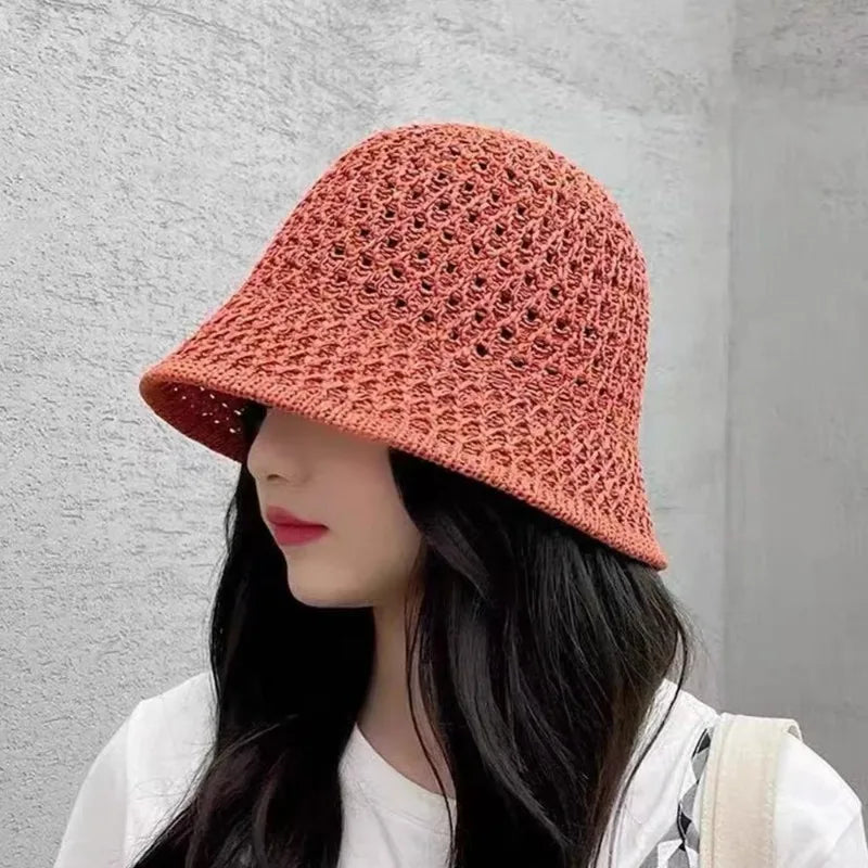Beach Straw Hat Summer Women Bucket Hats