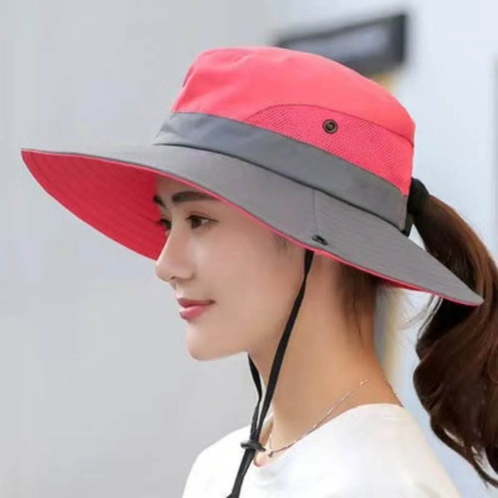 Adjustable Quick-Dry Wide Brim Hiking Bucket Hat