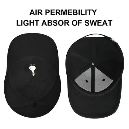 Cute Cartoon Duck Vinyl Sticker Baseball Cap
