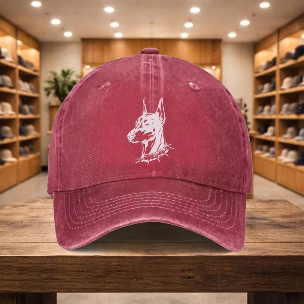 Doberman Washed Denim Street Baseball Cap