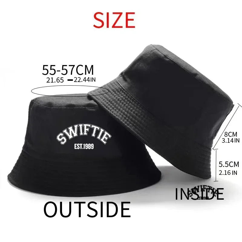 1989 Print Cotton Concert Bucket Hat Unisex