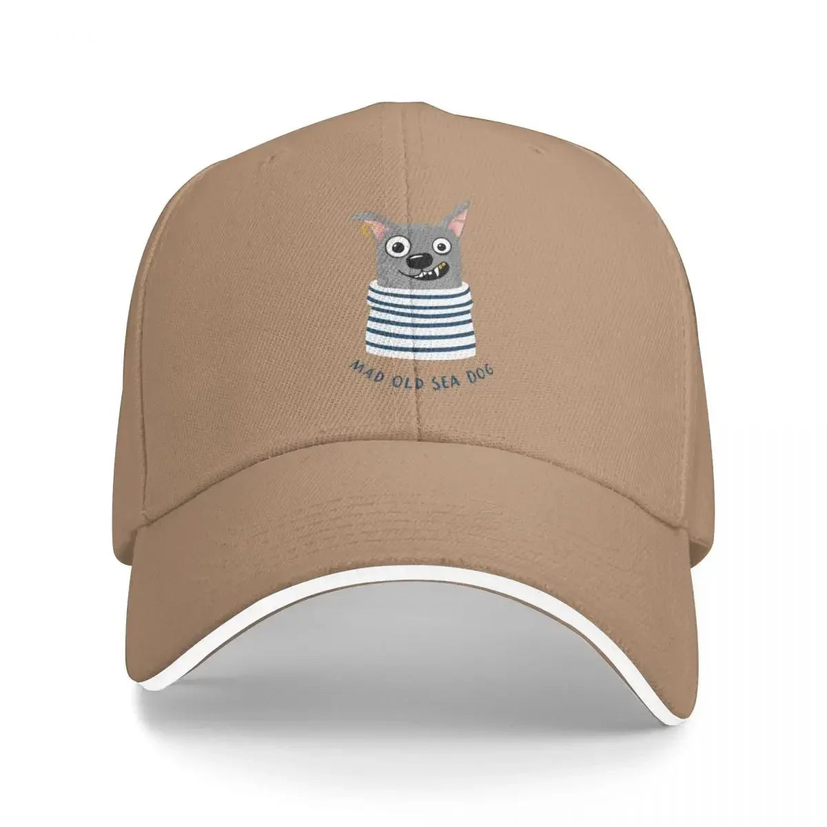 Cute Mad Old Sea Dog Baseball Cap