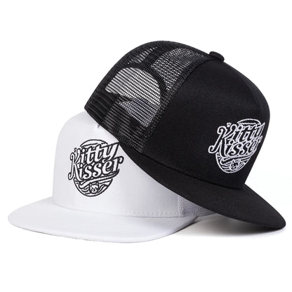 Kitty Kisser Embroidery Casual Snapback Cap
