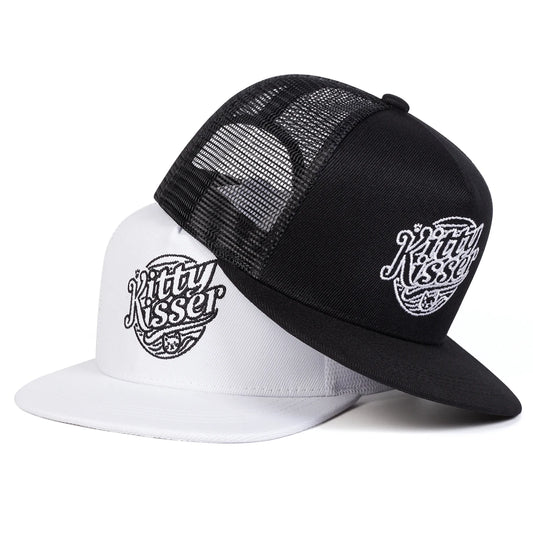 Kitty Kisser Embroidery Casual Snapback Cap