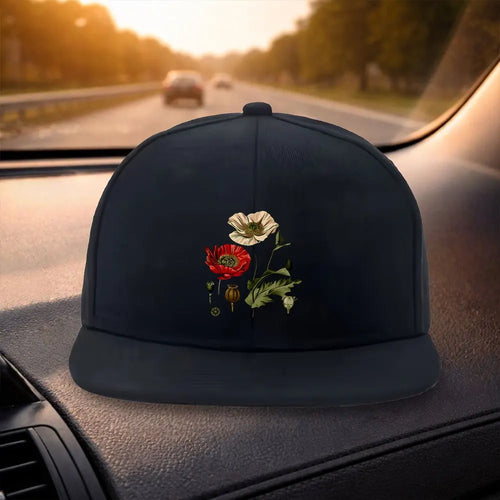 Floral Print Snapback Cap Party Hat