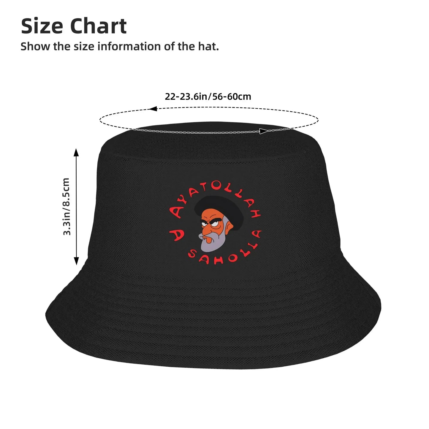 Ali Khamenei Graphic Bucket Hat