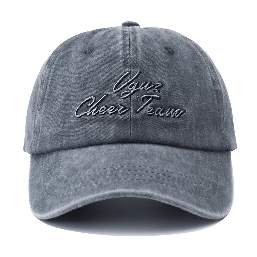 Vintage Letter Embroidered Dad Baseball Cap