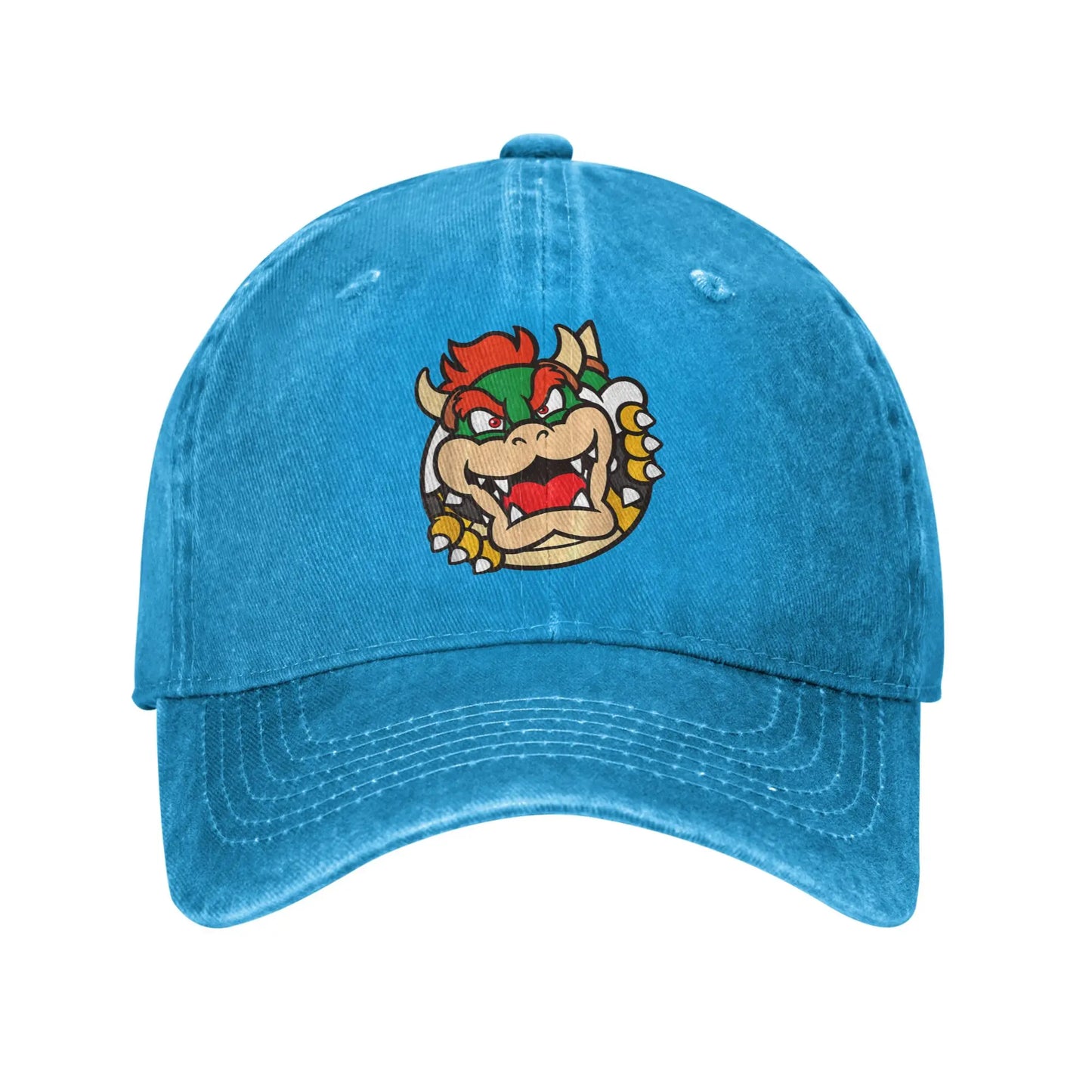 Bowser Koopa Distressed Baseball Cap