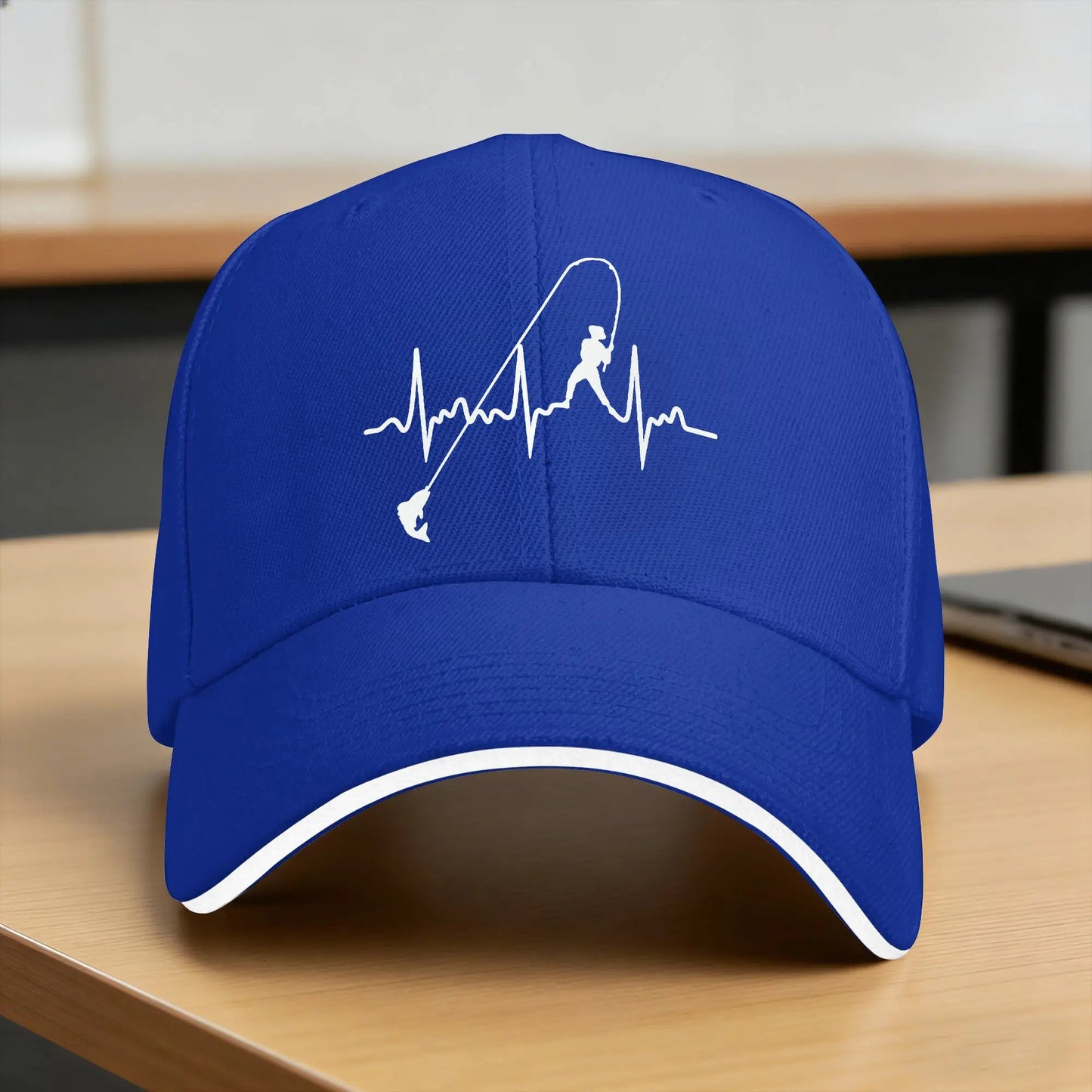 Fishing Heartbeat Y2K Baseball Cap
