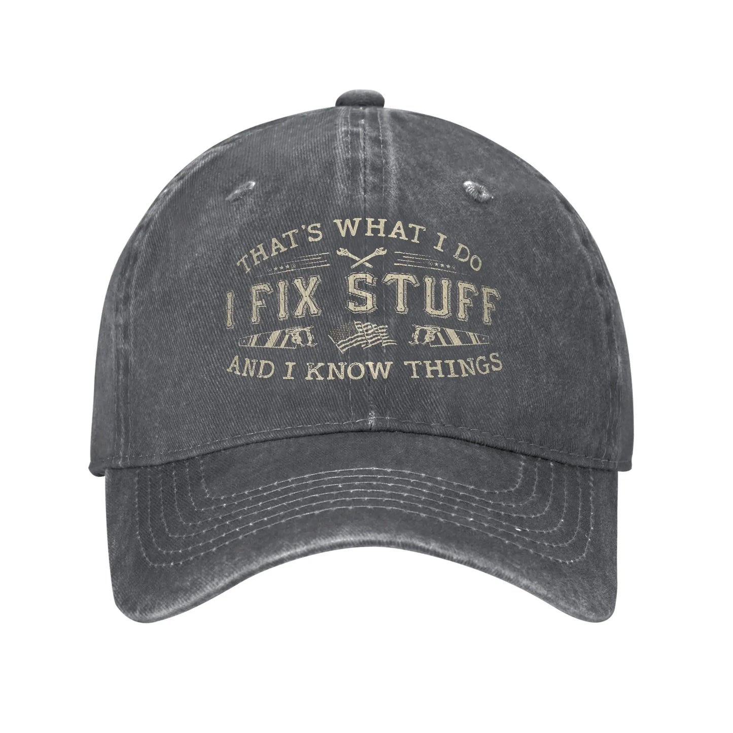 Funny Fix Stuff Baseball Cap