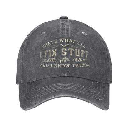 Funny Fix Stuff Baseball Cap