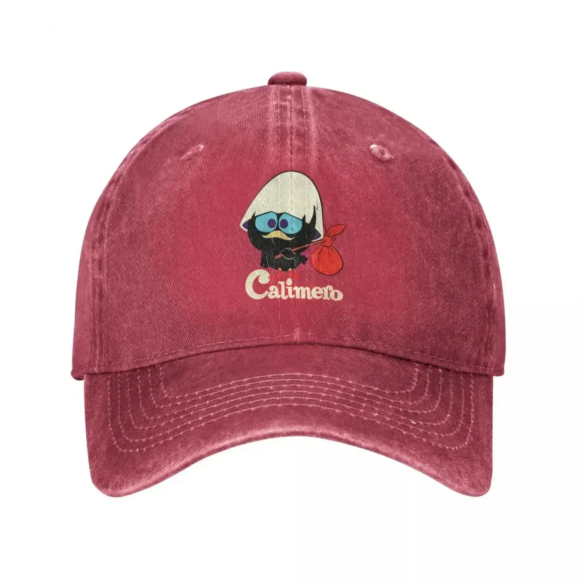 Calimero Distressed Denim Baseball Cap