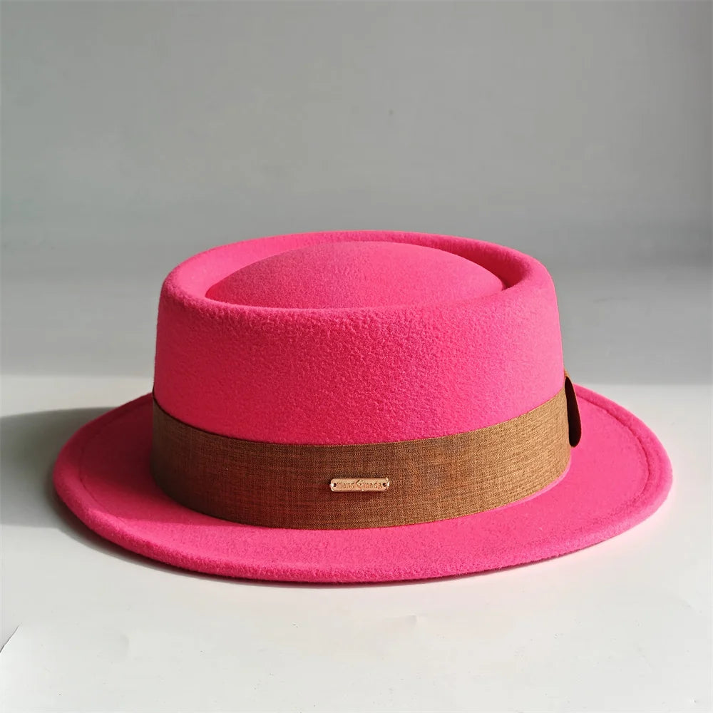 Autumn And Winter Fedora Hat For Women