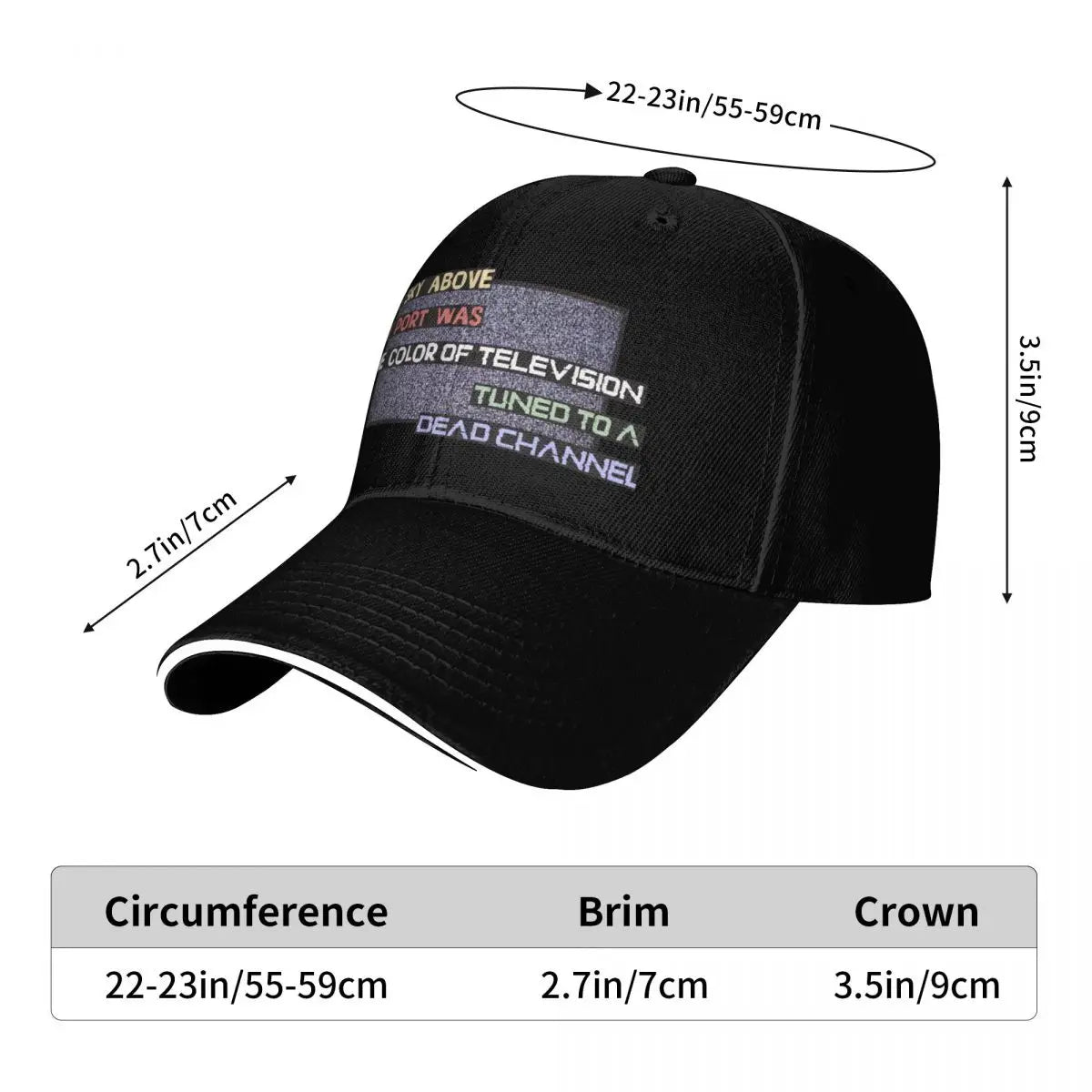 Neuromancer A Dead Channel Baseball Cap