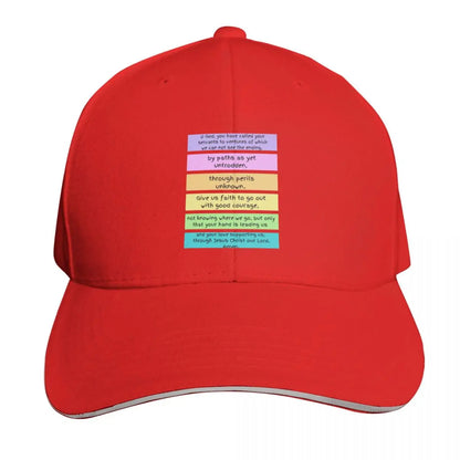 Prayer Of Good Courage Cotton Twill Snapback Baseball Cap