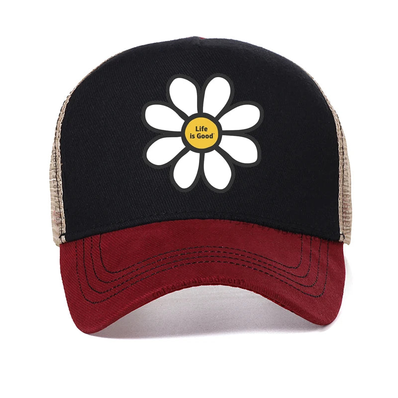 Little Daisy Embroidery Cotton Baseball Cap