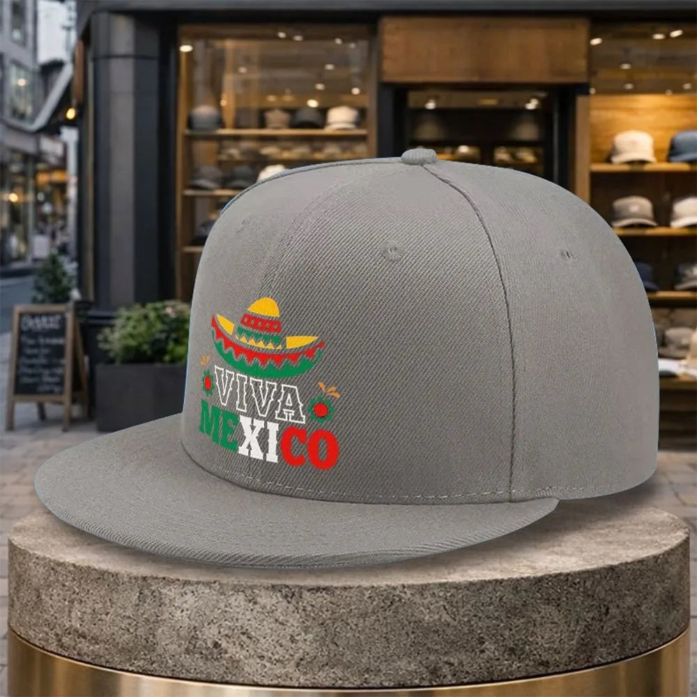 Viva Mexico Sombrero Casual Snapback Cap