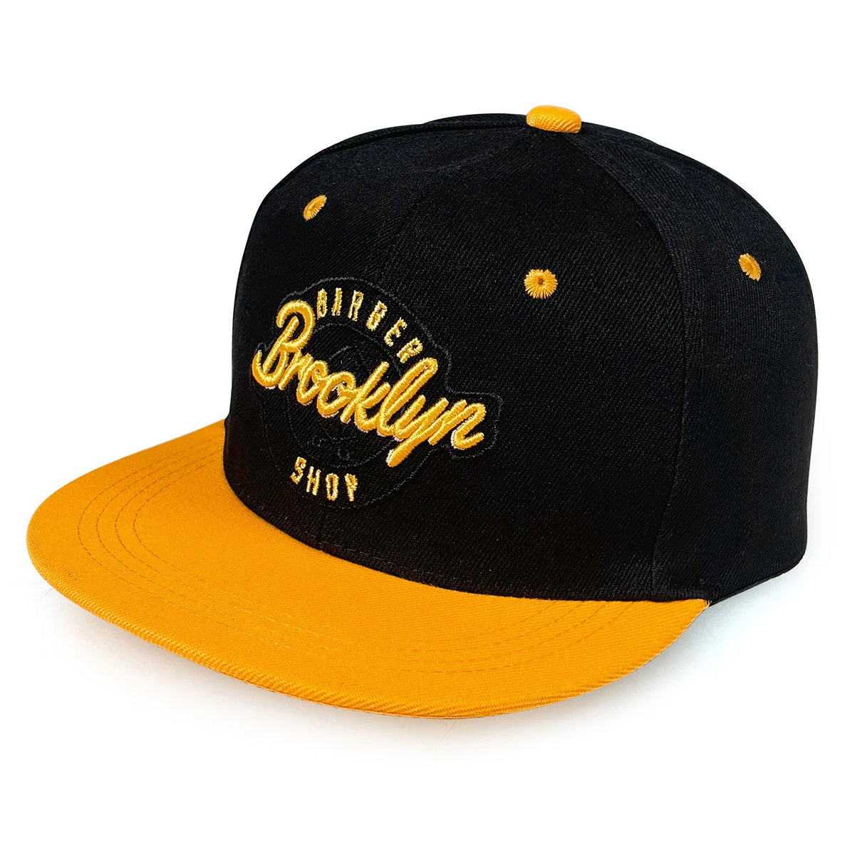 Letter Embroidered Adjustable Flat Brim Snapback Cap