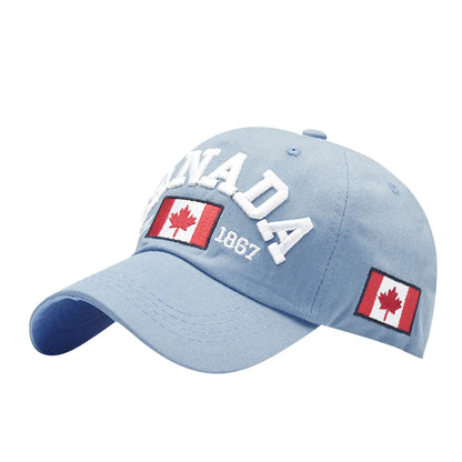 Fashion Canada Baseball Cap Embroidered Maple Leaf Golf Hat Adjustable