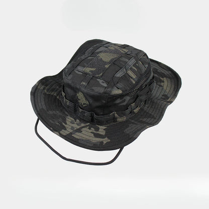 Tactical Square Pocket Outdoor Fishing Bucket Hat
