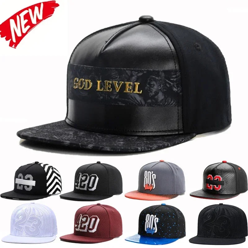 Digital Embroidered Luxury Unisex Hip-Hop Snapback Cap