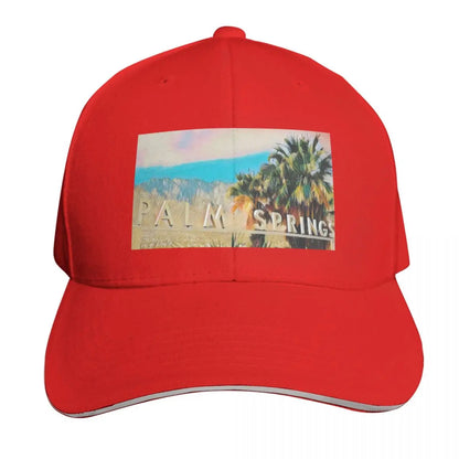 Palm Springs Sign Two Tone Snapback Baseball Cap