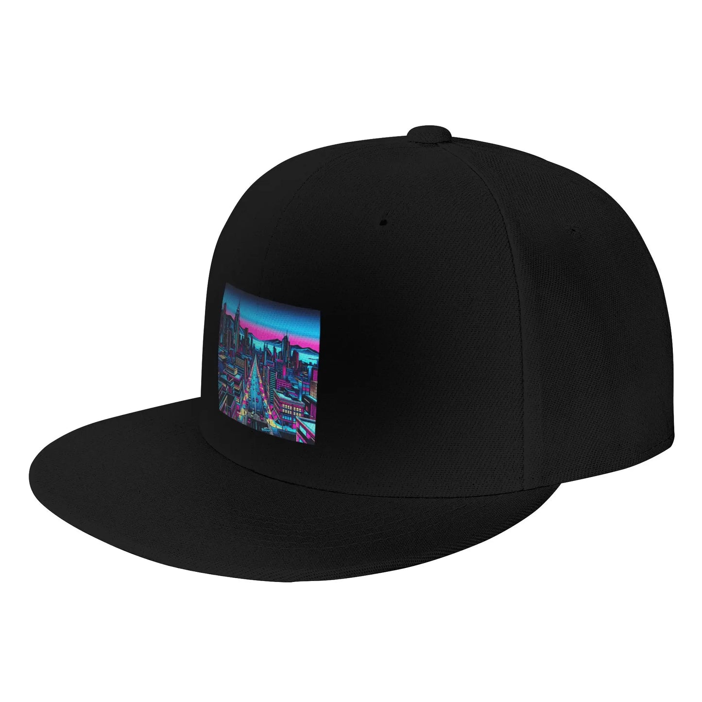 Neon City Night Snapback Cap