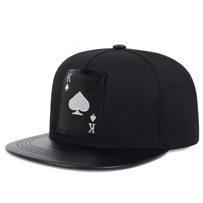 Luxury Flat Top Baseball Cap Adjustable Hip Hop Snapback