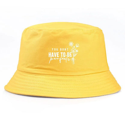 Vintage Floral Print Cotton Fisherman Bucket Hat