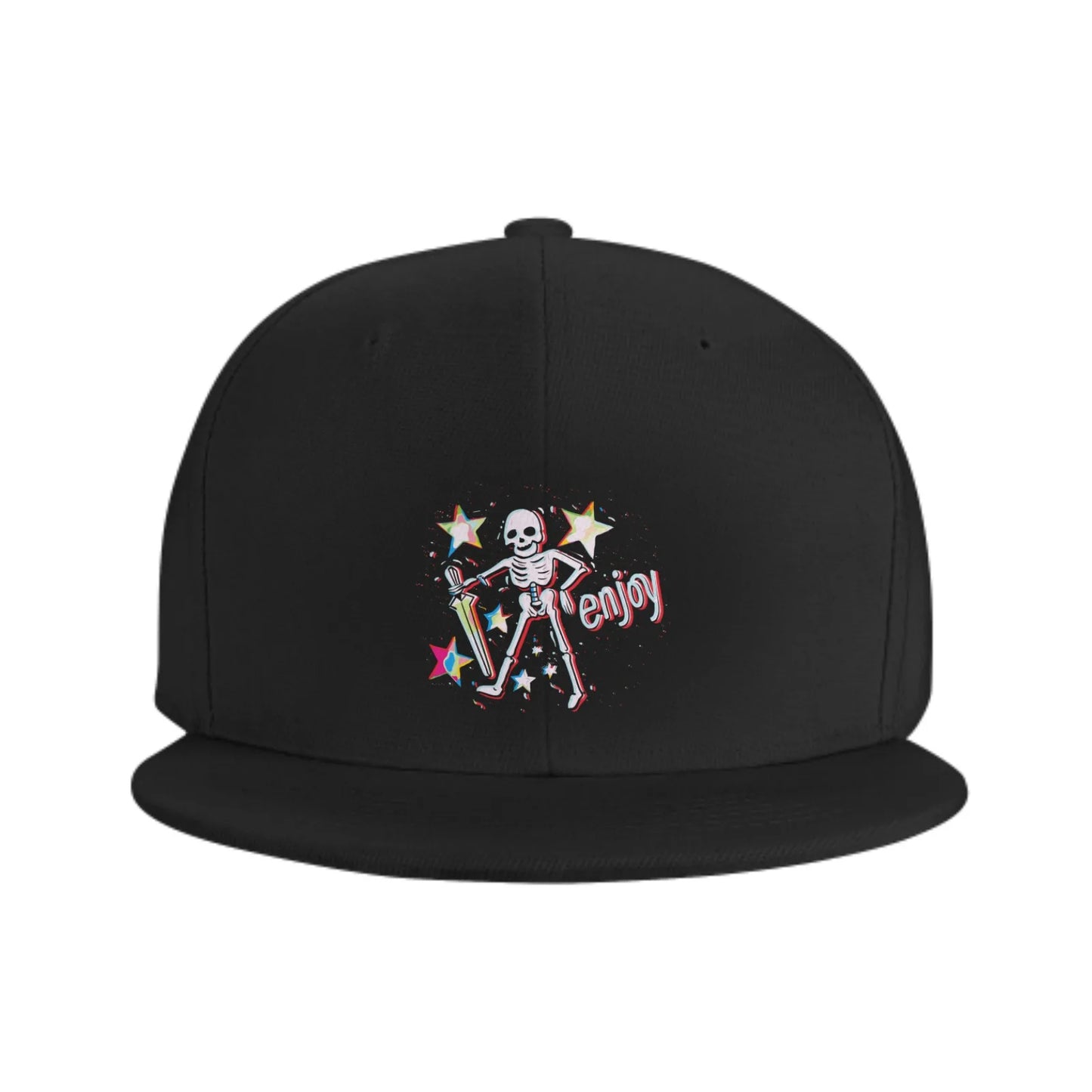 Enjoy Skull Hip Hop Graphic Snapback Cap