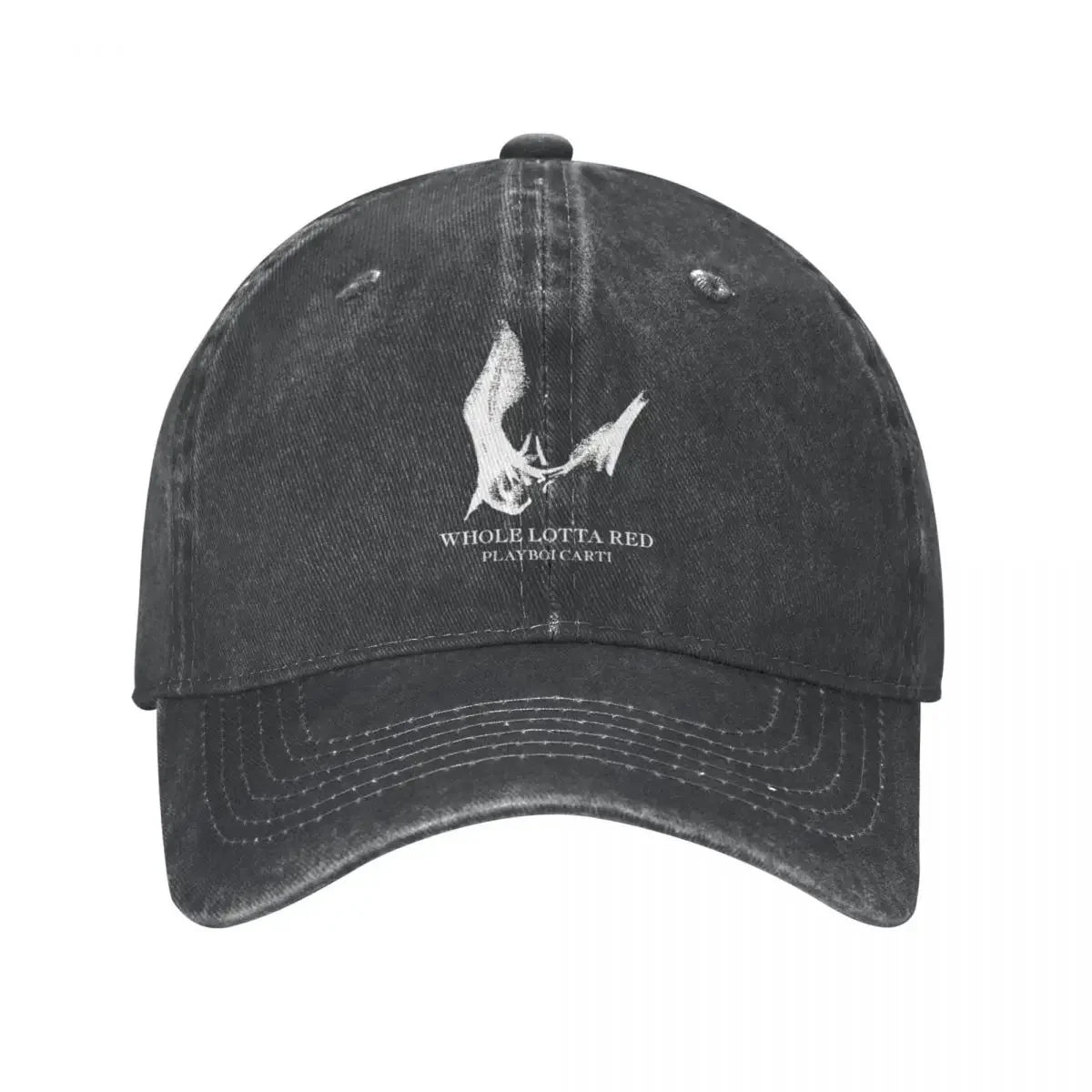 Playboi Carti Distressed Denim Baseball Cap