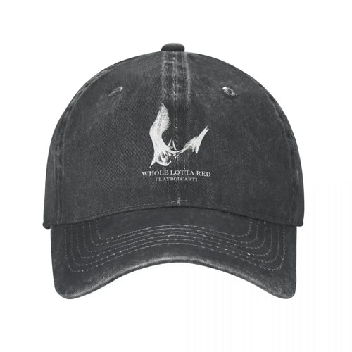 Playboi Carti Distressed Denim Baseball Cap