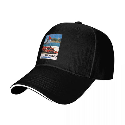Monaco 1970 Vintage Auto Racing Baseball Cap