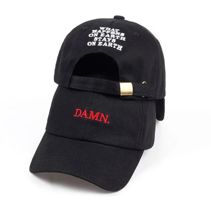 Luxury New Unisex DAMN Embroidery Baseball Designer Caps Man Woman Size 52-62cm