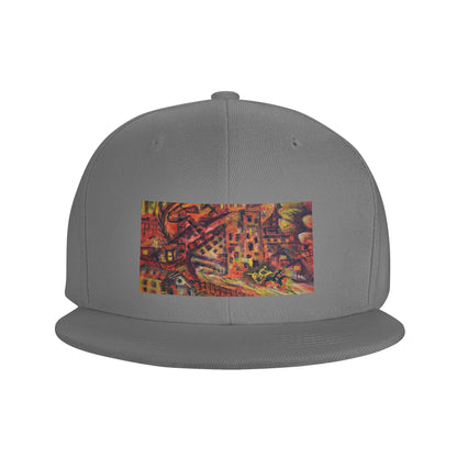 Fashion Oil Painting Leaving The City Snapback Cap