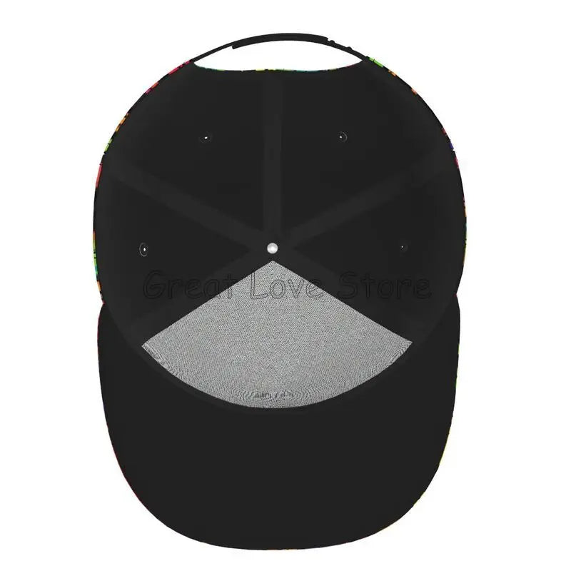 Colorful Graffiti Art Print Baseball Cap Adjustable Snapback Hat