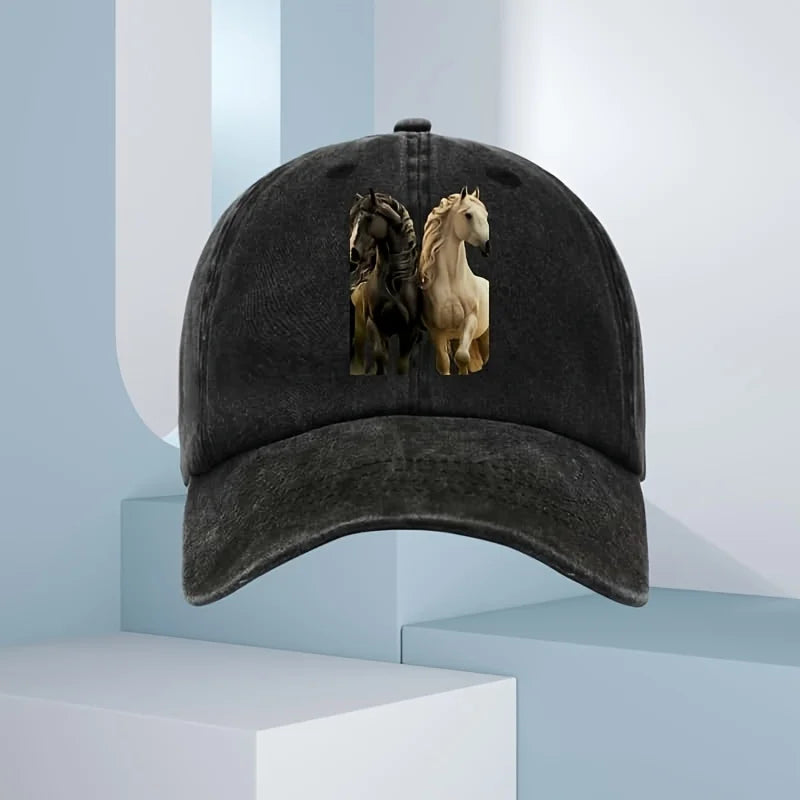 3D Horse Print Fashion Baseball Cap