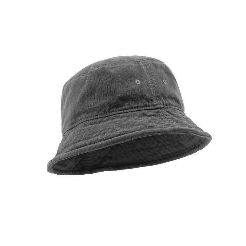 Washed Cotton Short Brim Bucket Hat