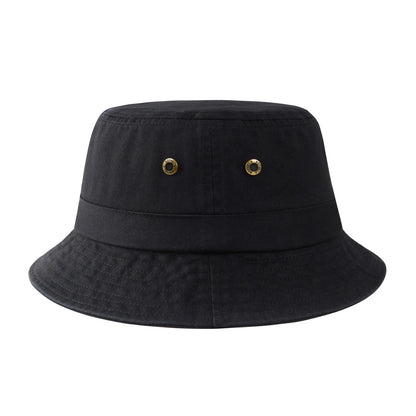 Cotton Twill Bucket Hats Unisex Short Brim Outdoor