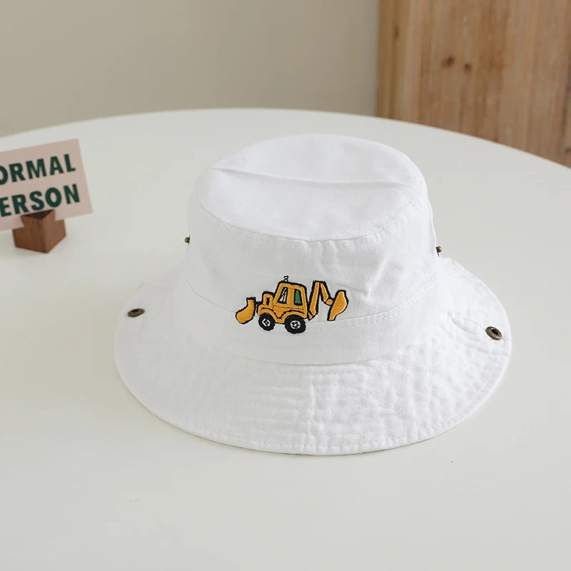 Kids Excavator Sports Bucket Hat