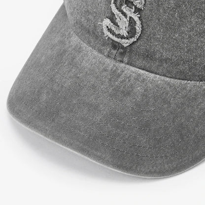 Men Washed Denim Baseball Cap Cotton