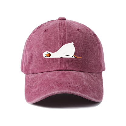 Fried Egg Graphic Vintage Washed Baseball Cap
