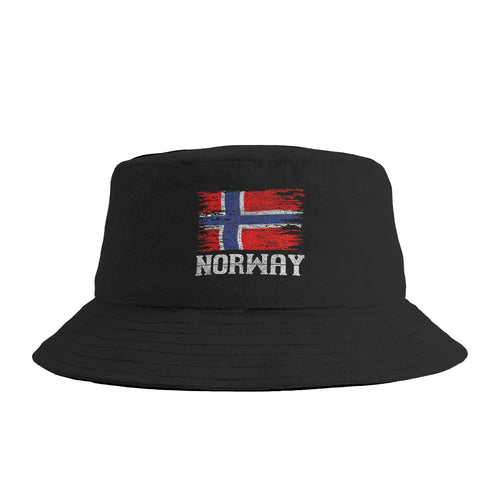Norway Flag Scandinavia Gift Oslo Norway Bucket Hat