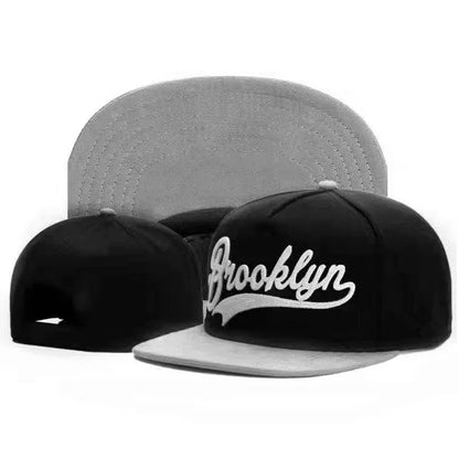 Luxury Flat Top Baseball Cap Adjustable Hip Hop Snapback